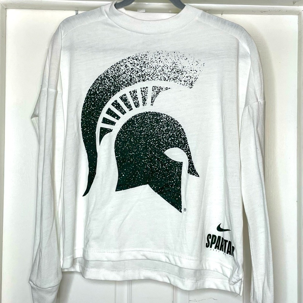 Nike Spartan long sleeve crop shirt
